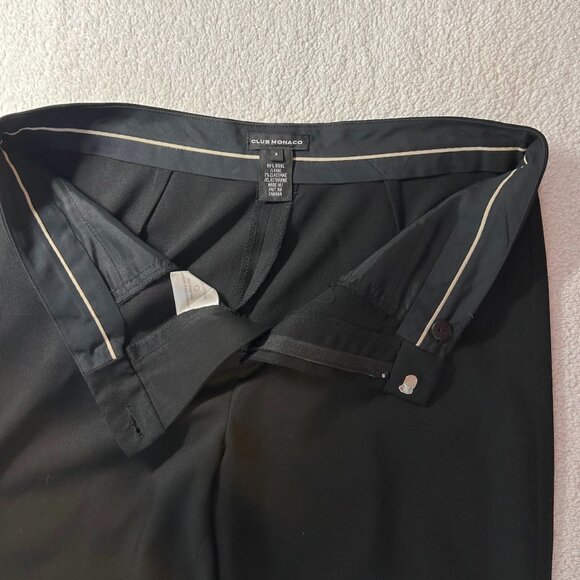 Club Monaco black wool straight leg pants - Picture 8 of 12